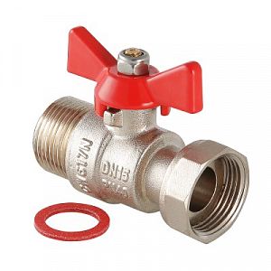 Кран шаровой с накидной гайкой Valtec 3/4" (НР/НГ, ручка бабочка) Кран шаровой с накидной гайкой Valtec 3/4' (НР/НГ, ручка бабочка)