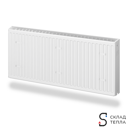 Радиатор панельный ROMMER Ventil тип 22 - 500x700 мм (подключение нижнее). Вид 2.