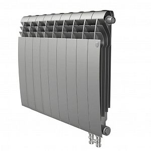 Радиатор биметаллический Royal Thermo BiLiner 500 V Silver Satin (Н) (Серый) - 9 секций Радиатор биметаллический Royal Thermo BiLiner 500 V Silver Satin (Н) (Серый) - 9 секций