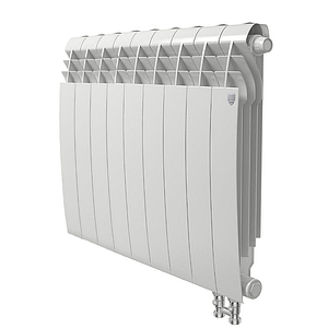 Радиатор биметаллический Royal Thermo BiLiner 500 V Bianco Traffico (Н) (Белый) - 9 секций