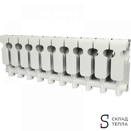 Радиатор алюминиевый ROMMER Plus 200 - 10 секций. Вид 3.