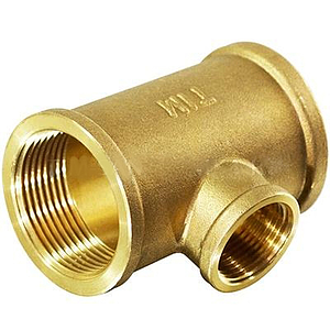 Тройник латунный резьбовой переходной TIM (ВР) - 1' x 3/4' x 1' (1шт)