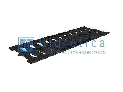 Решетка щелевая чугунная для лотка DN150 Gidrolica 500х186 мм
