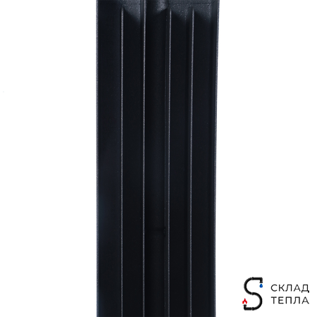 Радиатор биметаллический GLOBAL STYLE PLUS 500 - 10 секций (цвет черный). Вид 8.
