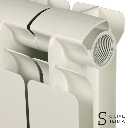 Радиатор алюминиевый STOUT Bravo 500 - 4 секции. Вид 7.