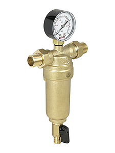 Фильтр промывной с манометром VALFEX - 3/4'