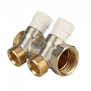 Коллектор регулирующий STOUT- 1' (НР/ВР) на 2 контура 3/4' (EK)