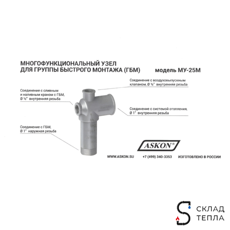 Многофункциональный узел для быстрого монтажа ГБМ. Вид 11.