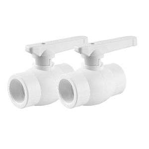 Кран шаровой TIM - 40 (Пайка/Пайка, ручка-рычаг) комплект 2шт