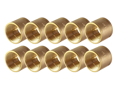 Муфта латунная резьбовая TIM - 1/2' (10 шт.)