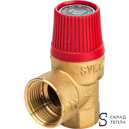 Клапан предохранительный WATTS SVH - 1/2" х 3/4" (ВР/ВР, Рн 3 бар, для систем отопления). Вид 1.