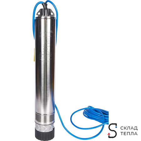 Насос колодезный Aquario ASP2-40-100WA - 0,93 кВт (однофазный, Hmax 70 м, Qmax 50 л/мин, кабель 25м). Вид 10.