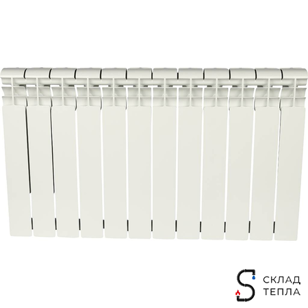 Радиатор алюминиевый ROMMER Profi 500 - 12 секций. Вид 3.