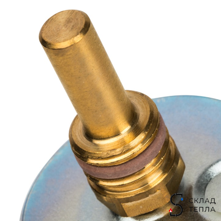 Термометр аксиальный STOUT - 1/2" с самоуплот.(D63мм, шкала 0-160°C, с гильзой 50мм). Вид 6.