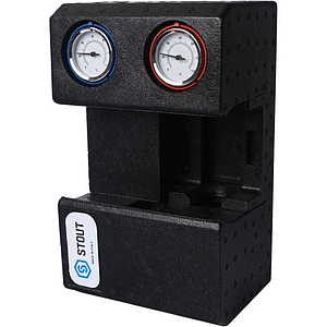 Насосная группа STOUT - 3/4' (с прямым контуром, в теплоизоляции, без насоса)