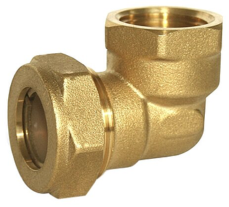 Переход на внутренюю резьбу угловой TIM 15 х 1/2' для гофрированной трубы