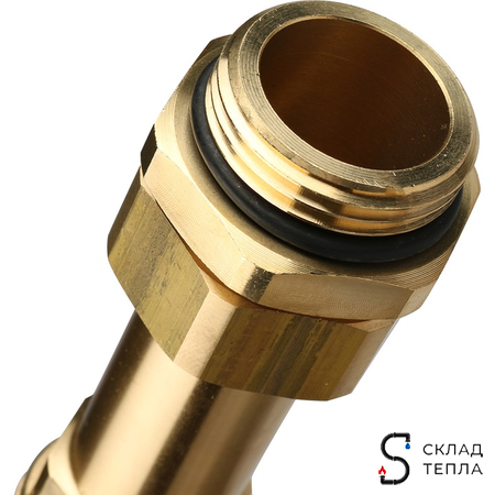 Насосно-смесительный узел STOUT - 1" (с термостатическим клапаном 20-43°C и насосом)*. Вид 16.