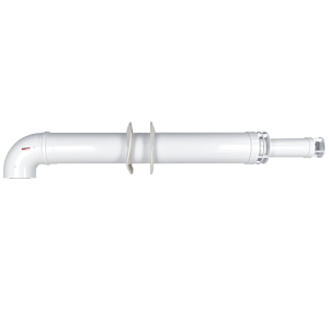 Комплект дымохода Rommer АНТИЛЕД 60/100 - 1000мм (Baxi (кроме ECO Nova/Classic), Viessmann)