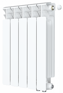 Радиатор биметаллический Rifar Base Ventil 500 - 5 секций (подключение нижнее справа)