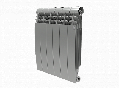 Радиатор биметаллический Royal Thermo BiLiner 350 Silver Satin (Серый)  - 6 секций Радиатор биметаллический Royal Thermo BiLiner 350 Silver Satin (Серый)  - 6 секций
