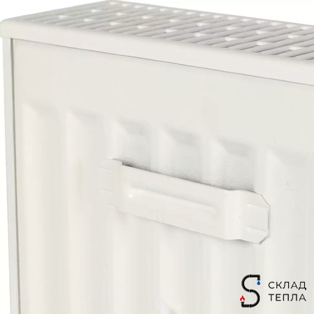 Радиатор стальной KERMI FTV 22 - высота 300 мм, длина 3000 мм с нижним подключением. Вид 10.