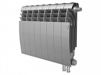 Радиатор биметаллический Royal Thermo BiLiner 350 V Silver Satin (Н) (Серый) - 8 секций Радиатор биметаллический Royal Thermo BiLiner 350 V Silver Satin (Н) (Серый) - 8 секций