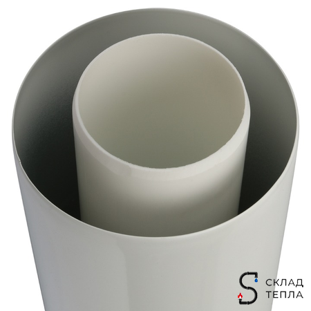 Труба для коаксиального дымохода STOUT D60/100 мм, длина 500 мм (для конденсационного котла). Вид 4.