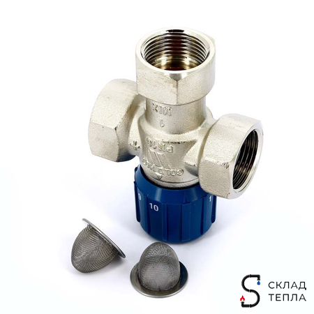 Клапан термостатический смесительный WATTS AQUAMIX 63C - 3/4" (ВР, регул.25-50°C, для тепл.полов). Вид 5.