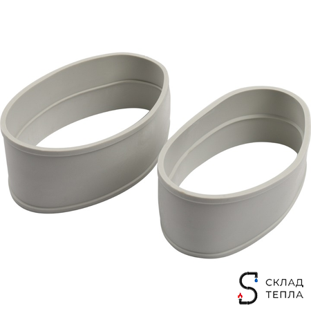 Адаптер для котла угловой для коаксиального дымохода STOUT D60/100 мм (для Baxi, Viessmann). Вид 8.
