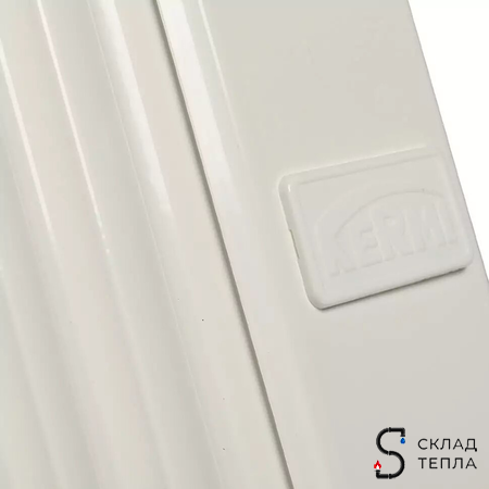 Радиатор стальной KERMI FTV 11 - высота 600 мм, длина 2300 мм с нижним подключением. Вид 11.