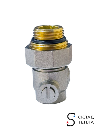 Узел нижнего подключения угловой одинарный TIM 3/4"х1/2". Вид 9.