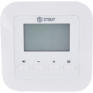 STOUT Проводной комнатный двухпозиционный регулятор ST-295v3, белый STOUT Проводной комнатный двухпозиционный регулятор ST-295v3, белый