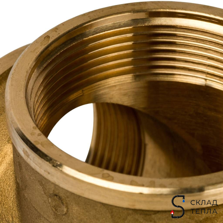 Крестовина латунная резьбовая равнопроходная STOUT (ВР) - 2". Вид 5.