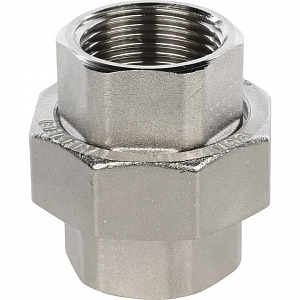 Соединение быстроразъемое (американка) латунное STOUT - 1' (ВР, никелированные)