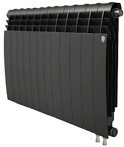 Радиатор биметаллический Royal Thermo BiLiner 500 V Noir Sable (Н) (Чёрный) - 12 секций Радиатор биметаллический Royal Thermo BiLiner 500 V Noir Sable (Н) (Чёрный) - 12 секций