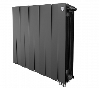 Радиатор биметаллический Royal Thermo PianoForte 500 Noir Sable (Н) (Чёрный) - 10 секций Радиатор биметаллический Royal Thermo PianoForte 500 Noir Sable (Н) (Чёрный) - 10 секций