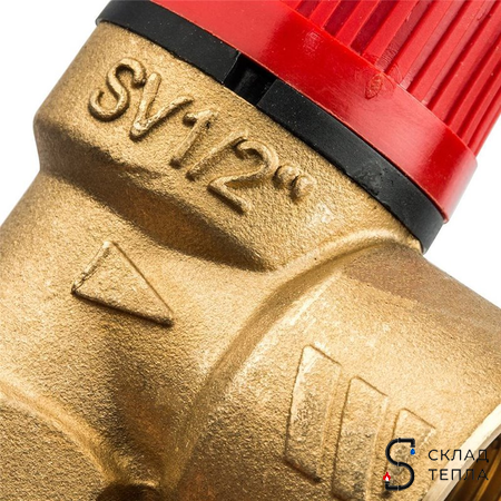 Клапан предохранительный WATTS SVH - 1/2" х 3/4" (ВР/ВР, Рн 1.5 бар, для систем отопления). Вид 4.