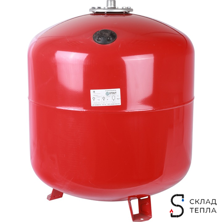 Бак расширительный мембранный STOUT - 150л. (напольный, со сменной мембраной). Вид 2.