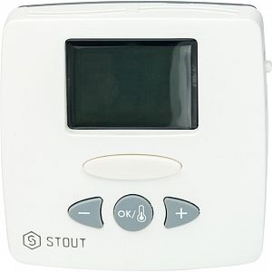 Комнатный электронный термостат STOUT WFHT-LCD (с выносным датчиком) Комнатный электронный термостат STOUT WFHT-LCD (с выносным датчиком)