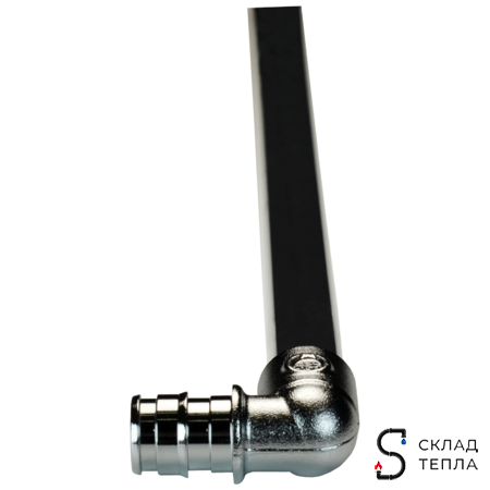 Подключение к радиатору Г-образное РОС - 20 (длина 300мм, аналог Uponor и Usystems). Вид 7.