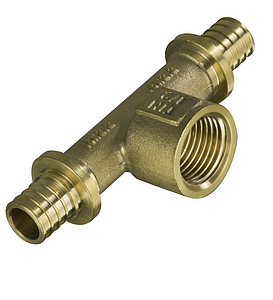 Тройник комбинированный с внутренней резьбой TIM - 16 x 1/2' (для труб из сшитого полиэтилена)