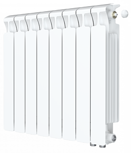 Радиатор биметаллический Rifar Monolit Ventil 500 - 8 секций (подключение нижнее справа)