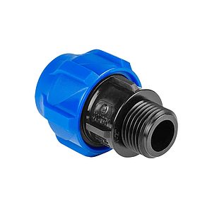 Переход на наружную резьбу Valfex - 25 x 1/2' (винтовой, для труб ПНД)