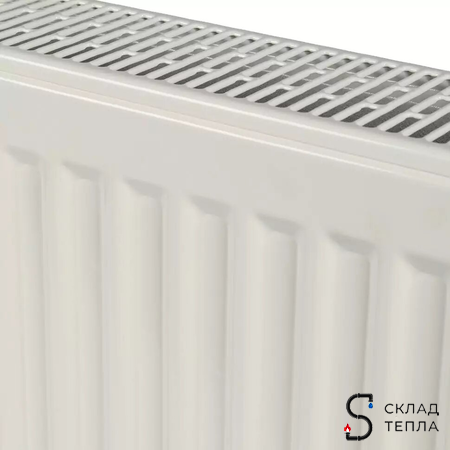 Радиатор стальной KERMI FKO 22 - высота 600 мм, длина 1200 мм с боковым подключением. Вид 7.