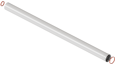 Труба для коаксиального дымохода Rommer 60/100 L 2000