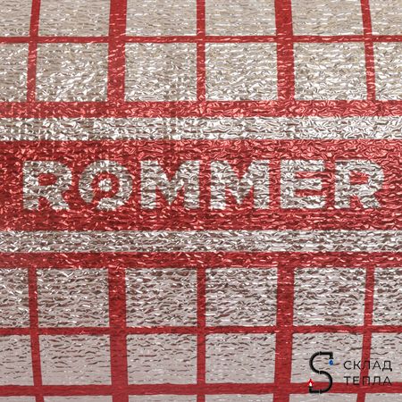  ROMMER Подложка для теплого пола 3 мм 30 м2 ( ширина 1.2м, длина 25 м,). Вид 4.
