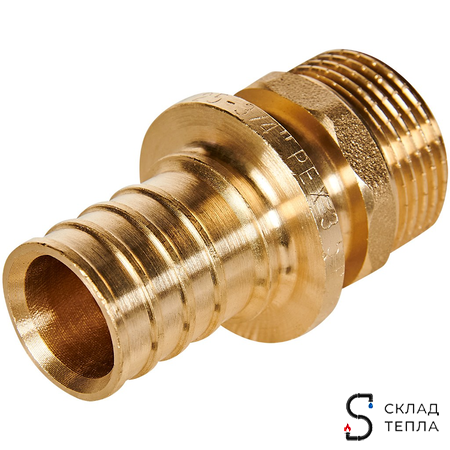 Переход на наружную резьбу Rommer - 25 x 3/4" (комплект с гильзой, 4шт). Вид 6.