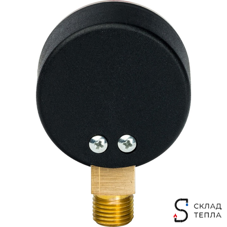 Манометр радиальный STOUT - 1/4" (D50 мм, шкала 0-4 бар, с указателем предела). Вид 3.