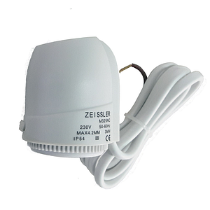 Сервопривод для теплого пола Zeissler M30x1.5 нормально закрытый 230v/ 2м M325NC (2шт)