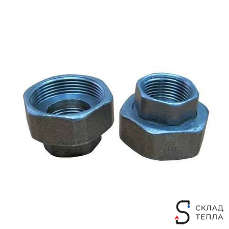 Трубное присоединение для насосов Grundfos, комплект G1 1/4 × 3/4  латунь. Вид 1.